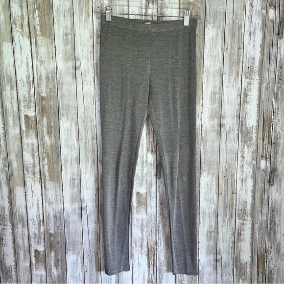 Umgee Grey Striped Leggings - Picture 1 of 4